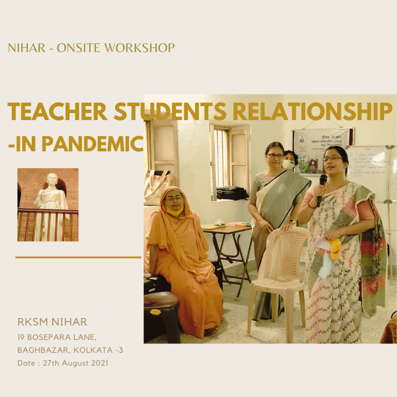 Onsite Workshop on Human Advancement On "Teacher-Student Relation Especially in Pandemic”