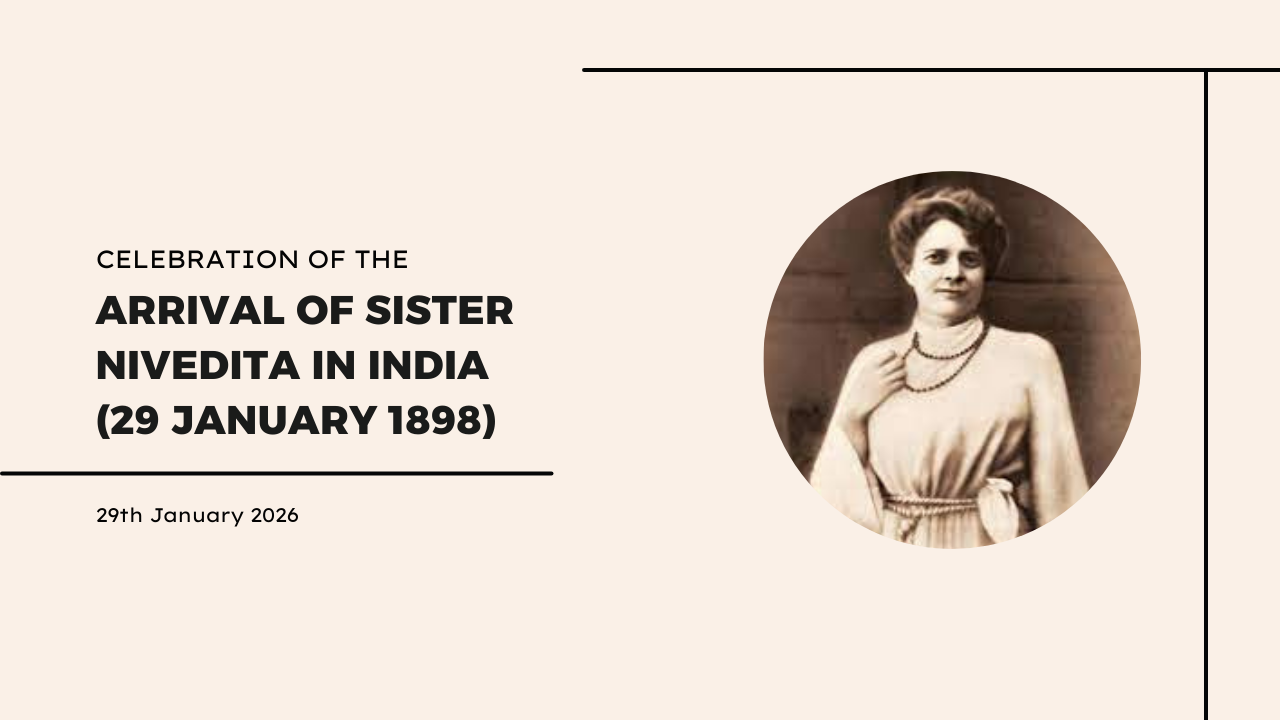 Celebration of the Arrival of Sister Nivedita in India (29 January 1898)